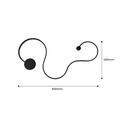 Modern wall lamp "WAVE" - 40W - 2800K