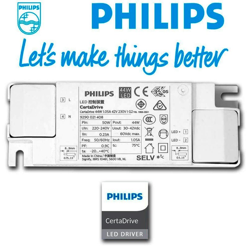 Pack of 20 LED panels slim 60X60 cm - Driver Philips - 44W - UGR19