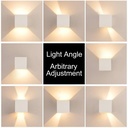 Pack of 8 wall sconces "KURTIN" 6W up and down dimmable light