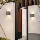Pack of 8 wall sconces "KURTIN" 6W up and down dimmable light