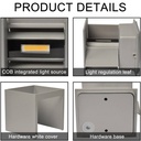 Pack of 8 wall sconces "KURTIN" 6W up and down dimmable light