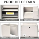 Pack of 8 wall sconces "KURTIN" 6W up and down dimmable light