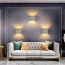 Pack of 2 wall sconces "KURTIN" 6W dimmable light aperture