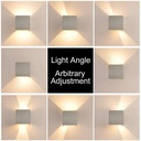 Pack of 2 wall sconces "KURTIN" 6W dimmable light aperture