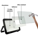 Pack of 2 outdoor LED floodlights 50W - 95lm/W - IP65