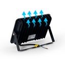 Pack of 2 outdoor LED floodlights 50W - 95lm/W - IP65