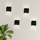 Pack of 4 wall sconces "KURTIN" 6W up and down dimmable light