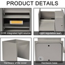 Pack of 4 wall sconces "KURTIN" 6W up and down dimmable light