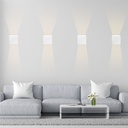 Pack of 4 wall sconces "KURTIN" 6W up and down dimmable light
