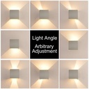 Pack of 4 wall sconces "KURTIN" 6W up and down dimmable light