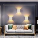 Pack of 4 wall sconces "KURTIN" 6W up and down dimmable light