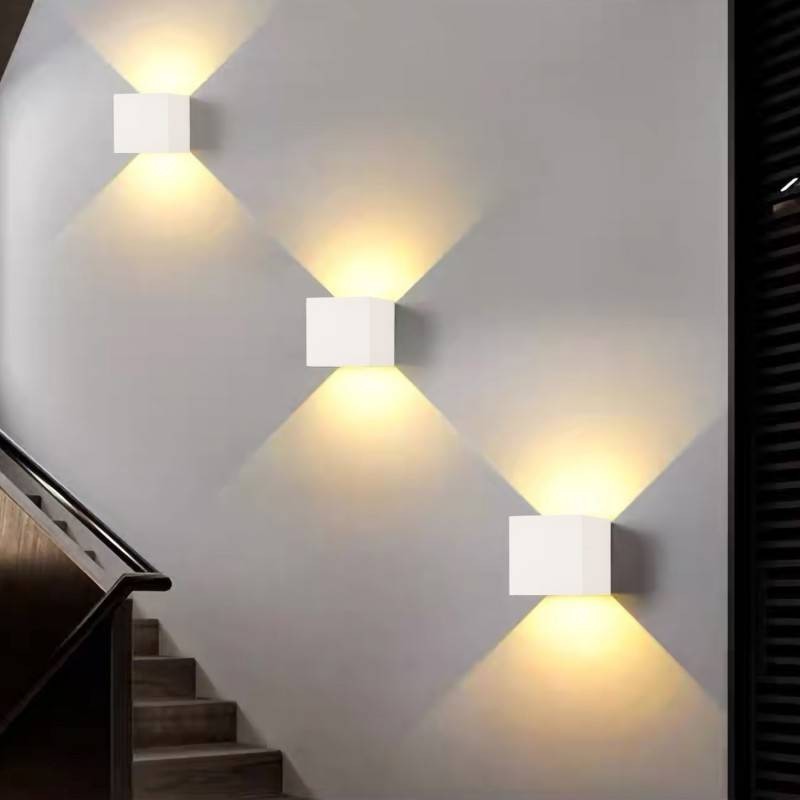 Pack of 4 wall sconces "KURTIN" 6W up and down dimmable light