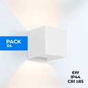 Pack of 4 wall sconces "KURTIN" 6W up and down dimmable light