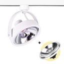 Pack 3-Phase LED Track Spotlight + LED AR111 GU10 Bulb