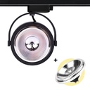Pack LED Track Spotlight Single Phase + LED Bulb AR111 GU10