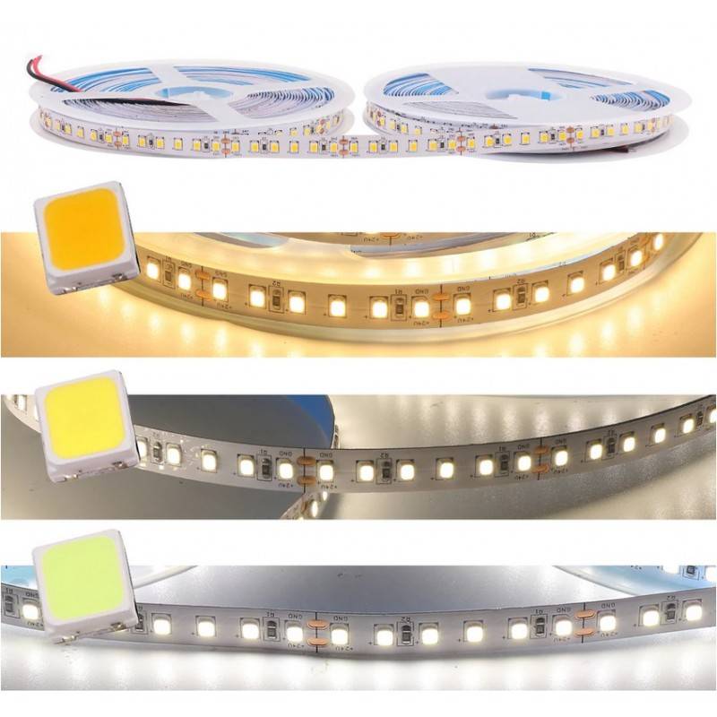 LED Strip 24V DC - 18W/m - Single Color - 10mm - IP20 - Roll 5 meters - 120ch/m