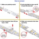 Waterproof connector LED strip 10mm - strip to strip - IP68