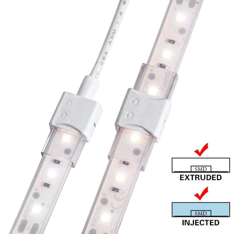 Waterproof connector LED strip 10mm - strip to strip - IP68