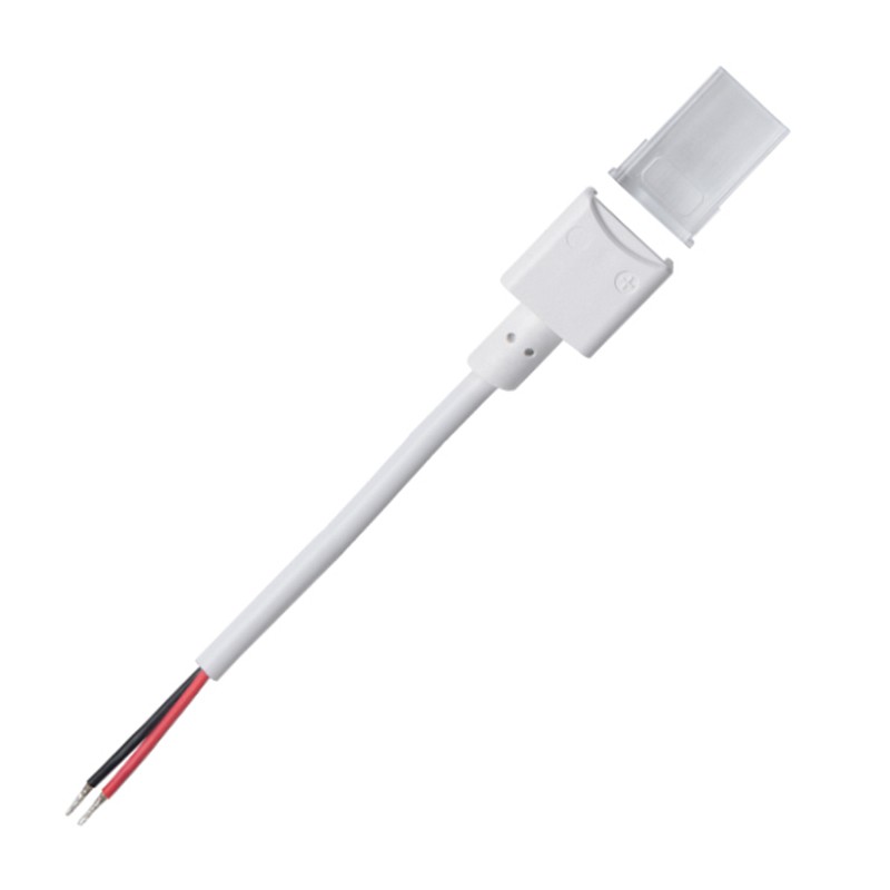 Waterproof LED strip start connector 10mm - 2 pins - IP68