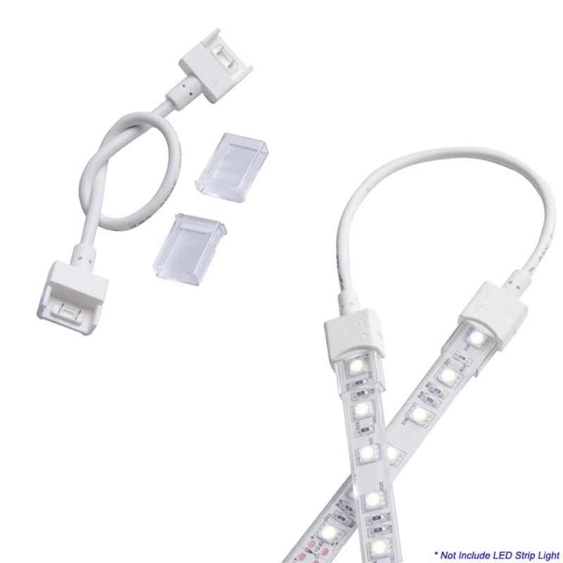 Waterproof LED strip connector with cable - 2 pins - 10 mm strip - IP68