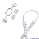 Waterproof LED strip connector with cable - 2 pins - 10 mm strip - IP68
