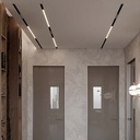 Magnetic rail 20mm recessed - 48V - 2 meters
