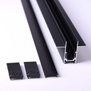 Magnetic rail 20mm recessed 48V - 1 meter