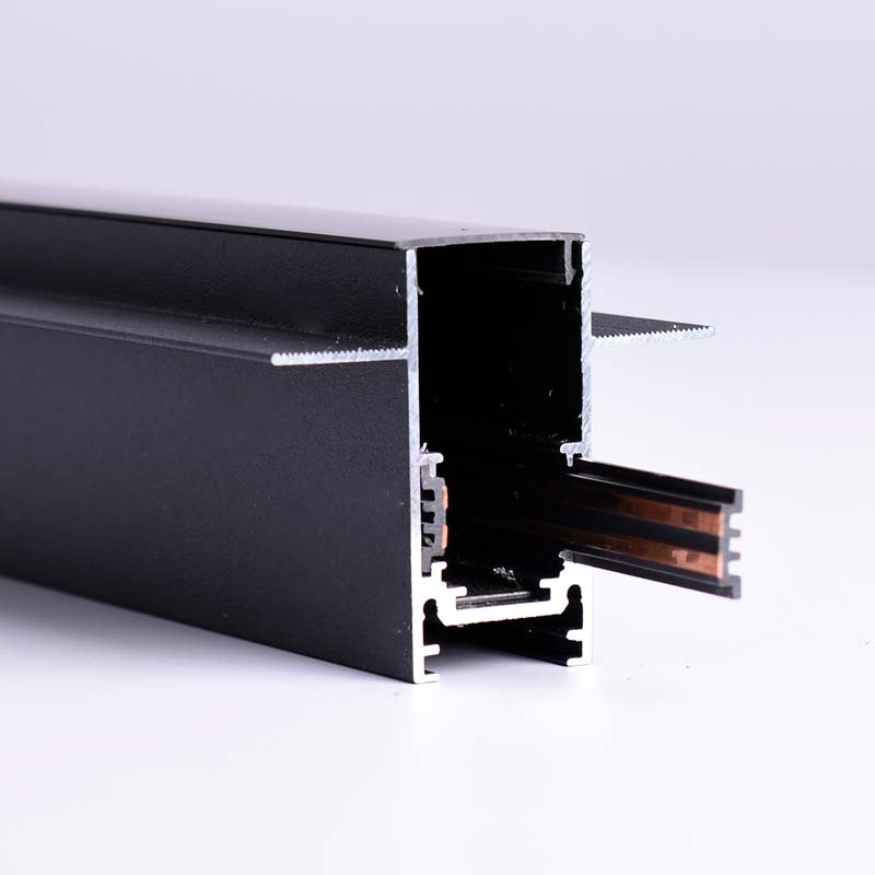 Magnetic rail 20mm recessed 48V - 1 meter