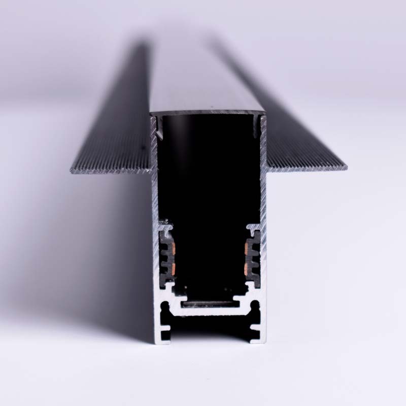 Magnetic rail 20mm recessed 48V - 1 meter