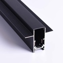 Magnetic rail 20mm recessed 48V - 1 meter