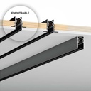 Magnetic rail 20mm recessed 48V - 1 meter
