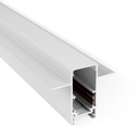 Magnetic rail 20mm recessed 48V - 1 meter