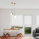 Crystal ball pendant light "HERMI" - E27