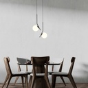 Crystal ball pendant light "HERMI" - E27