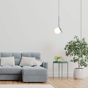 Crystal ball pendant light "HERMI" - E27