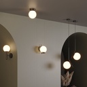Crystal ball pendant light "HERMI" - E27