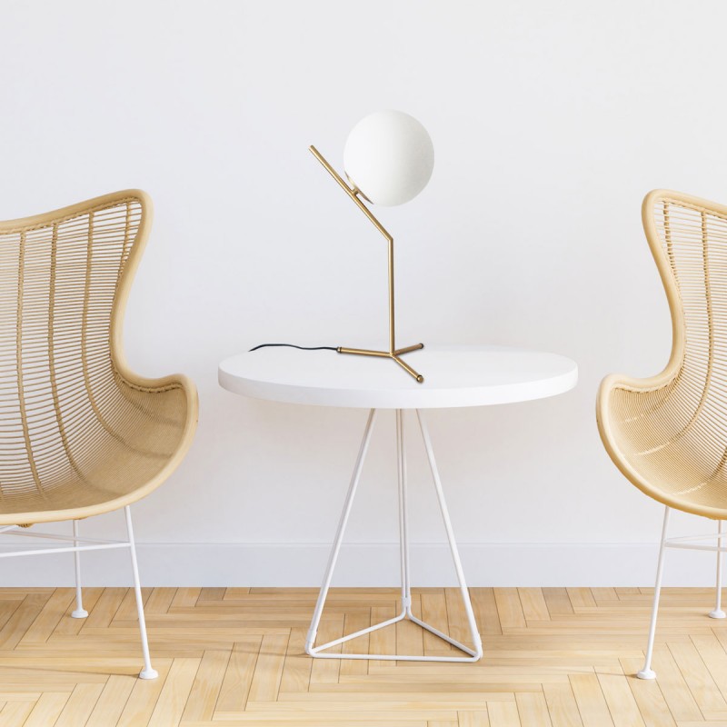 Crystal ball table lamp "NOLA" - E27 - Ø 16cm
