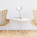 Crystal ball table lamp "NOLA" - E27 - Ø 16cm