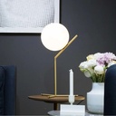 Crystal ball table lamp "NOLA" - E27 - Ø 16cm