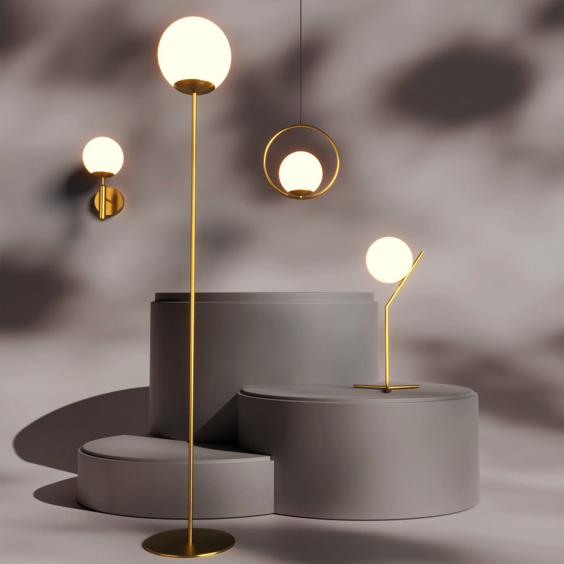 Crystal ball table lamp "NOLA" - E27 - Ø 16cm