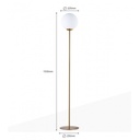 Crystal ball floor lamp "BAILEY" - E27