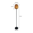 Wicker floor lamp "NIKKO".