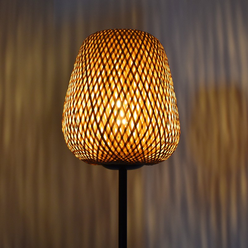 Wicker floor lamp "NIKKO".