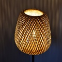 Wicker floor lamp "NIKKO".