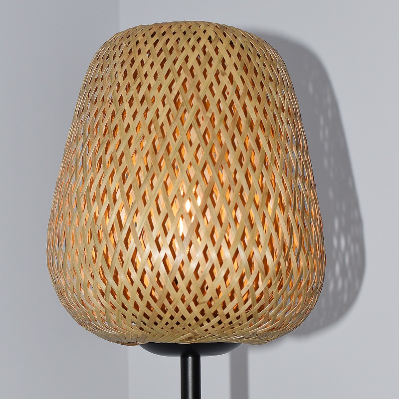 Wicker floor lamp "NIKKO".