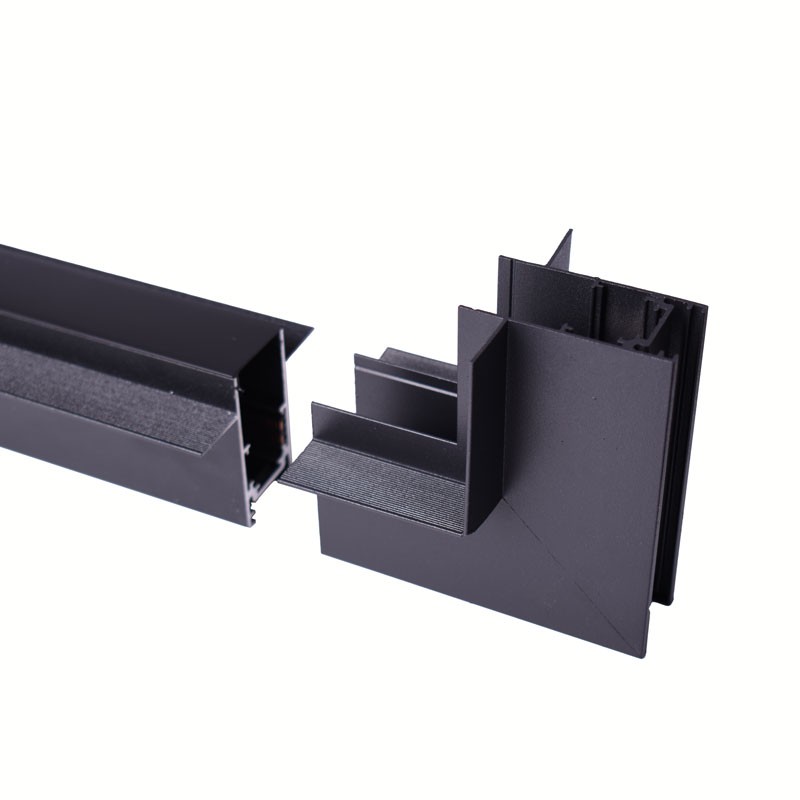 L-joint for recessed magnetic rails 20mm - Vertical