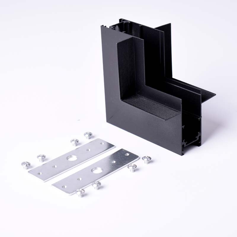 L-joint for recessed magnetic rails 20mm - Vertical
