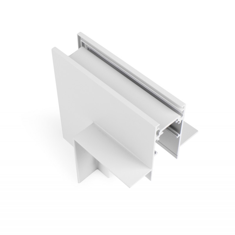 L-joint for recessed magnetic rails 20mm - Vertical