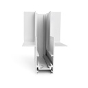 L-joint for recessed magnetic rails 20mm - Vertical