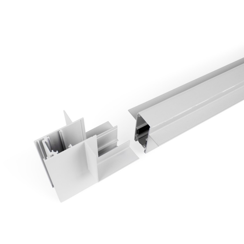 L-joint for recessed magnetic rails 20mm - Vertical